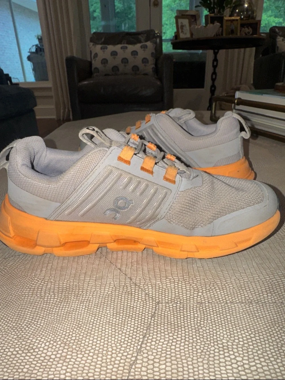 Boys OnCloud Tennis shoes
Size 1.5
Grey/orange
Used but with lots of wear left! - Picture 5 of 7